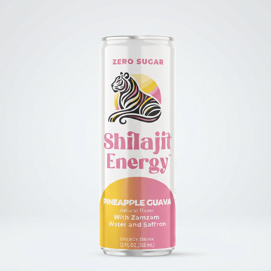 Shilajit Energy Drink Zero Sugar – with Pink Himalayan Salt Pack Of 12